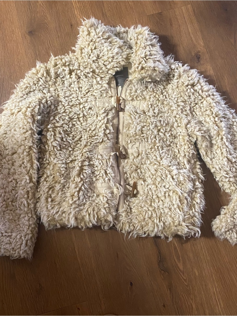 Anthropologie Brenna Women's Cream Coat M